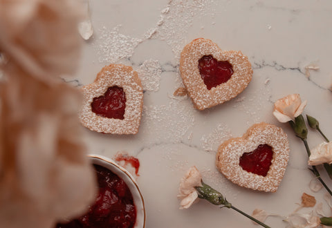 Spiced Sweetheart Shortbread Cookies