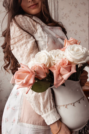 Cottagecore Floral/Rose Apron
