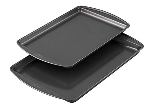 Juvale Set Of 3 Nonstick Cookie Sheets For Baking, Bakeware Pans