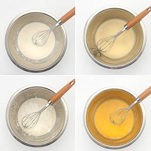Stainless Steel Whisk Wooden Handle